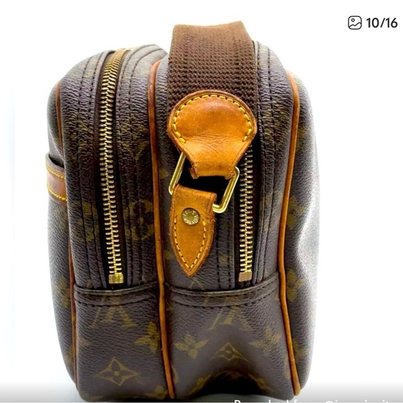 Louis Vuitton Brown and Black Monogram Shoulder Bag - Picture 8 of 14